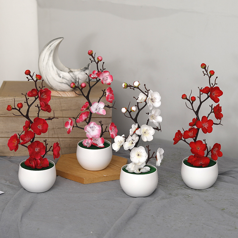 Bonsai Garden Ideas - Ranting Pinus PE Hijau Palsu Natal
