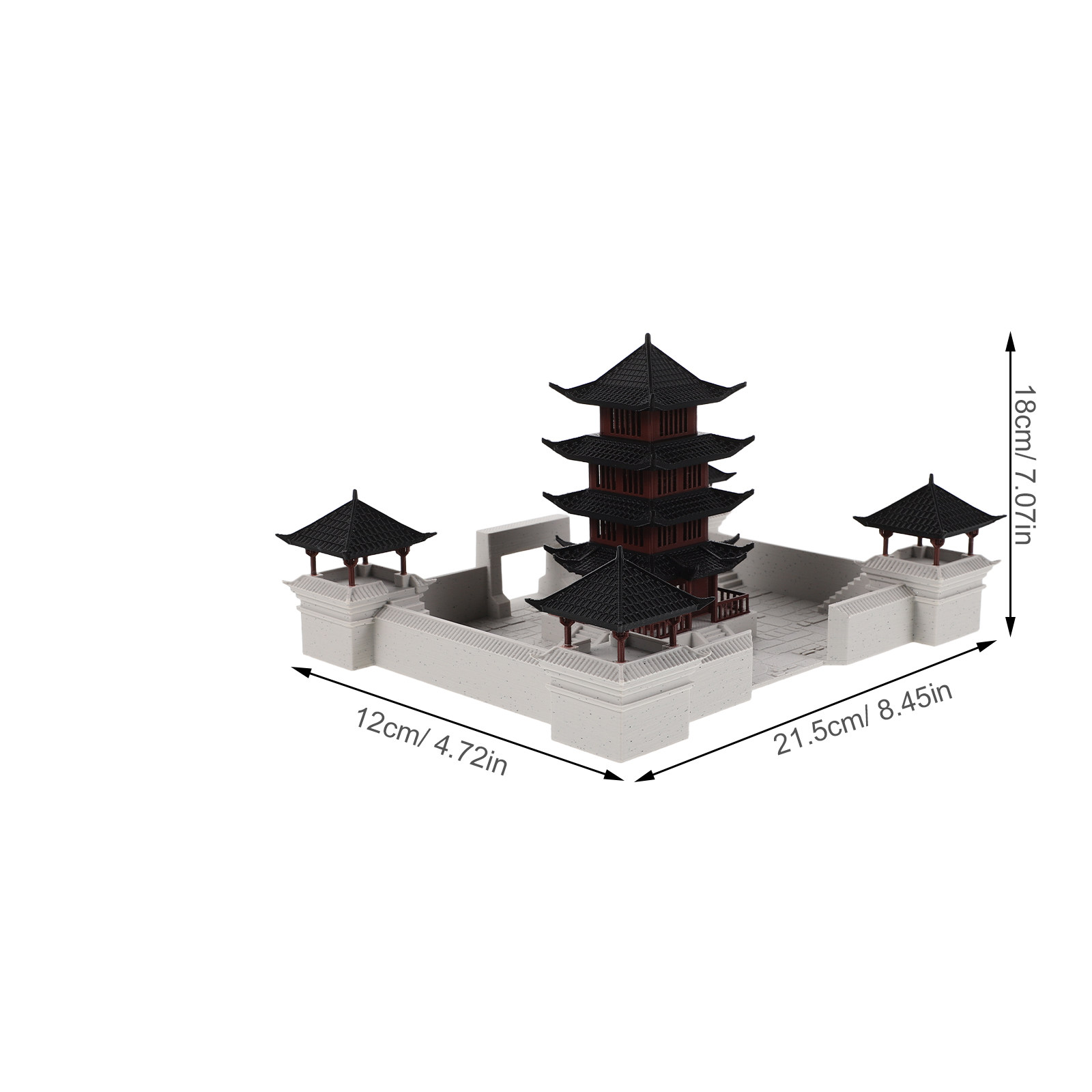Patung Paviliun Miniatur Tiong - Bonsai Garden With Pond ulasan dan harga