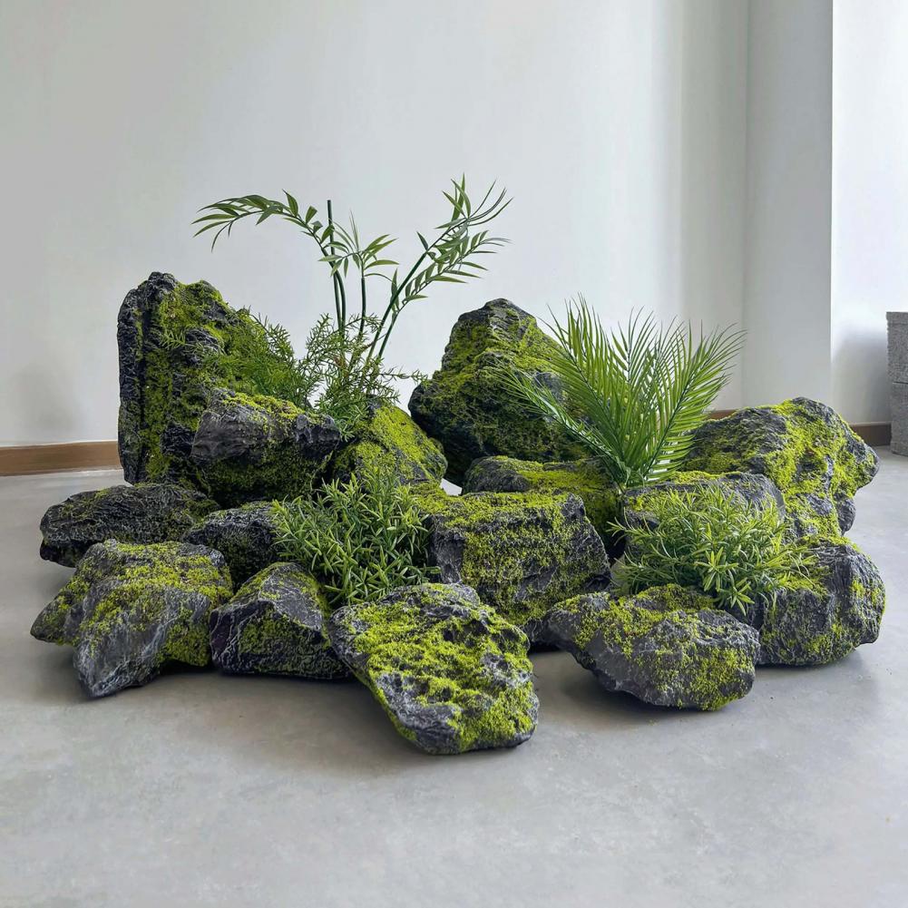Batu Lumut Buatan untuk Lanska - Bonsai Garden With Pond ulasan dan harga