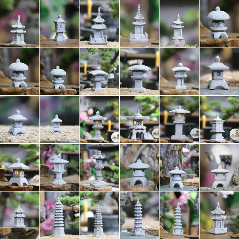 Ornamen Menara Paviliun Batu P - Bonsai Garden In Japan ulasan dan harga