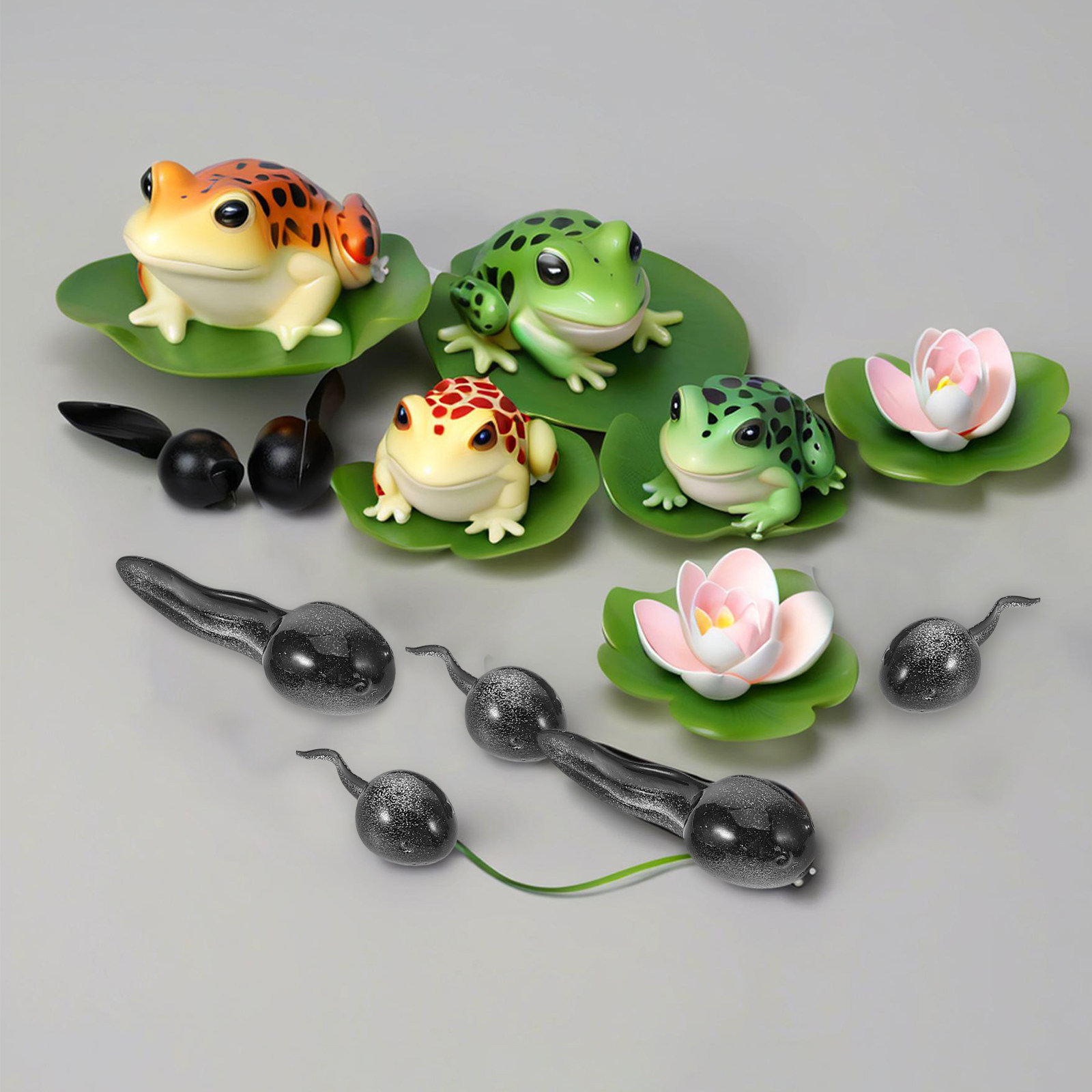 13Pcs Dekorasi Kecebong Mini R - Bonsai Garden With Pond ulasan dan harga