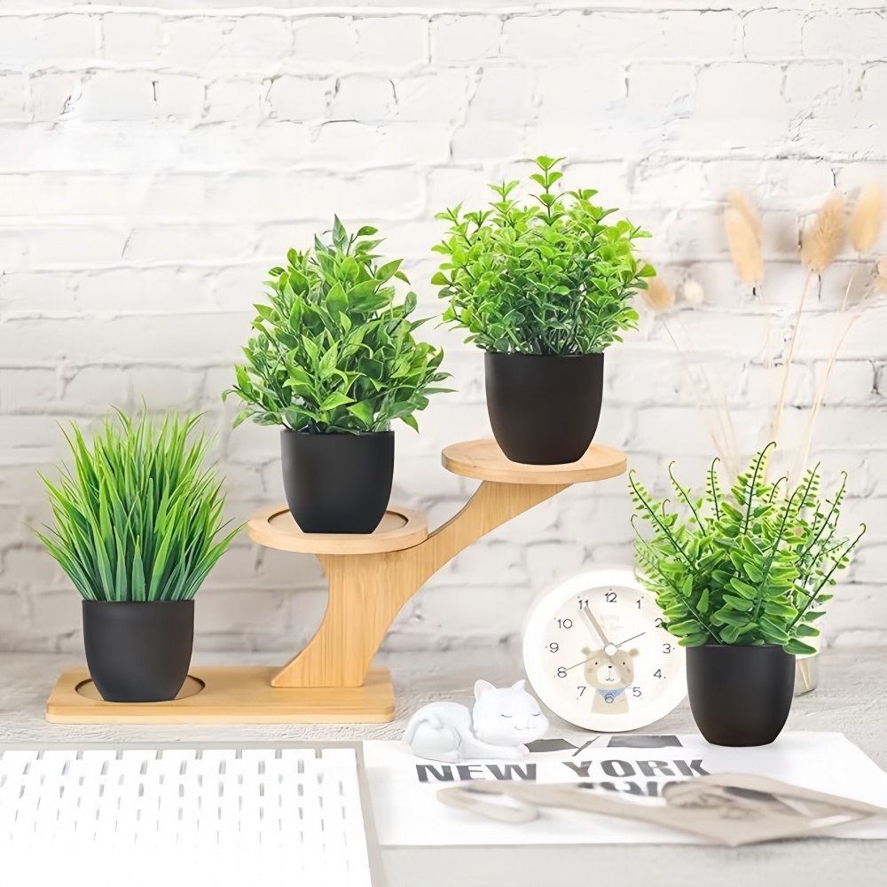 4 Buah/Set Tanaman Buatan Mini - Bonsai Garden Indoor ulasan dan harga