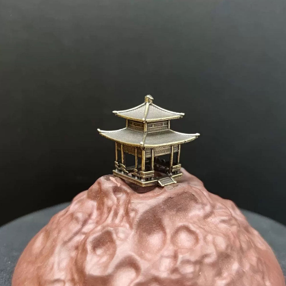 Ornamen Paviliun Kuningan Gaya - Bonsai Garden Set Up ulasan dan harga
