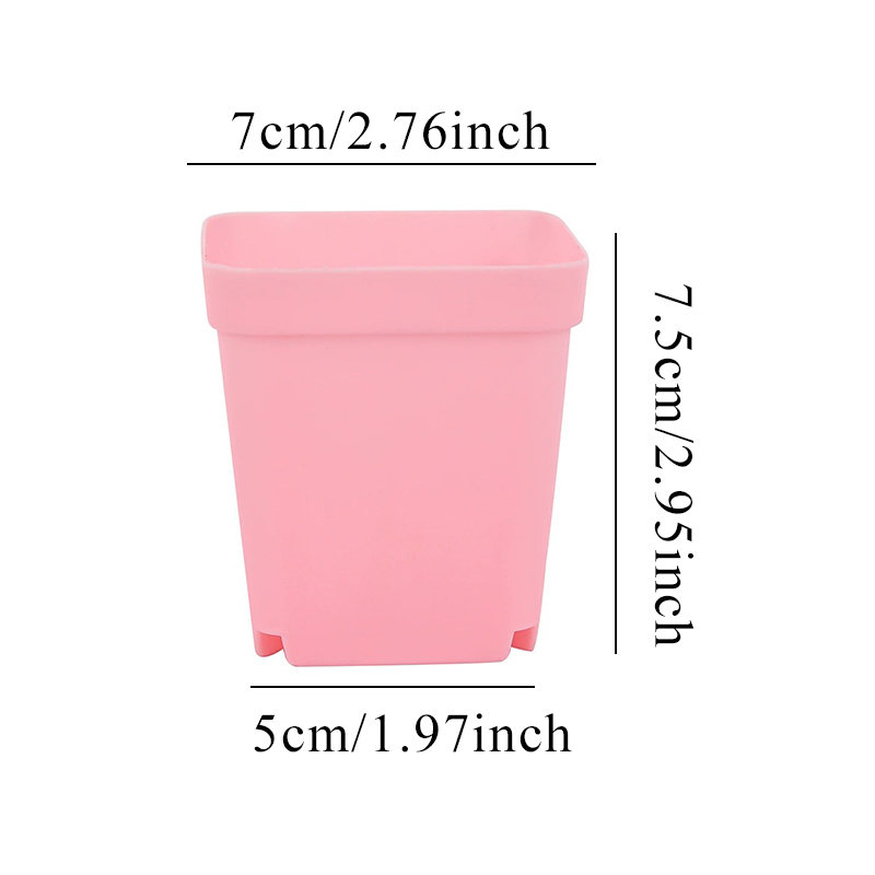 6/12/24PCS Pot Plastik Persegi - Bonsai Garden Indoor ulasan dan harga